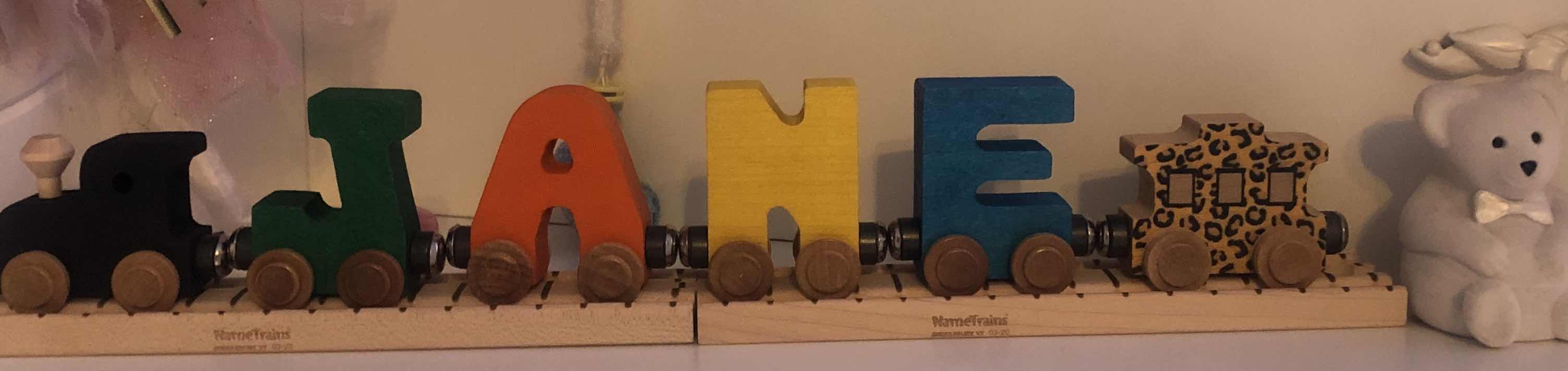 Personalized Wooden Name Trains – Custom Wooden Alphabet Toys for Kids